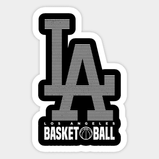 LA Basketball 3 Sticker